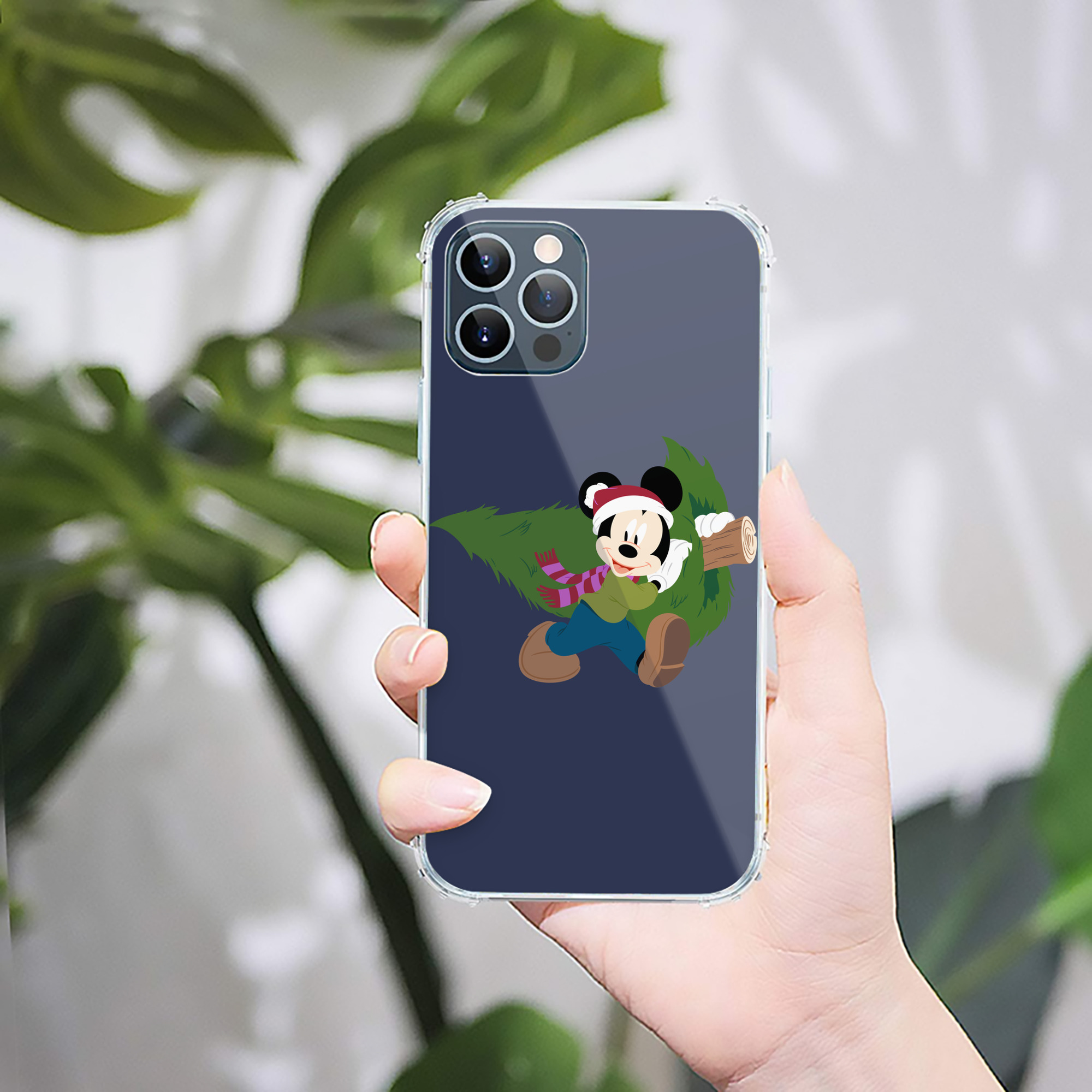 （画像用） ミッキーマウス Mickey Mouse 【iPhone 12シリーズ対応】透明スマホケース（クリアソフトケース）